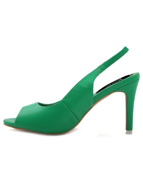 Slingbacks Sabrina vert foncé