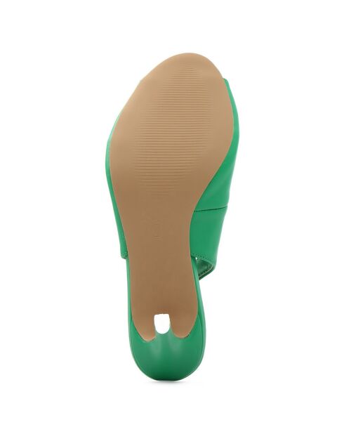 Slingbacks Sabrina vert foncé