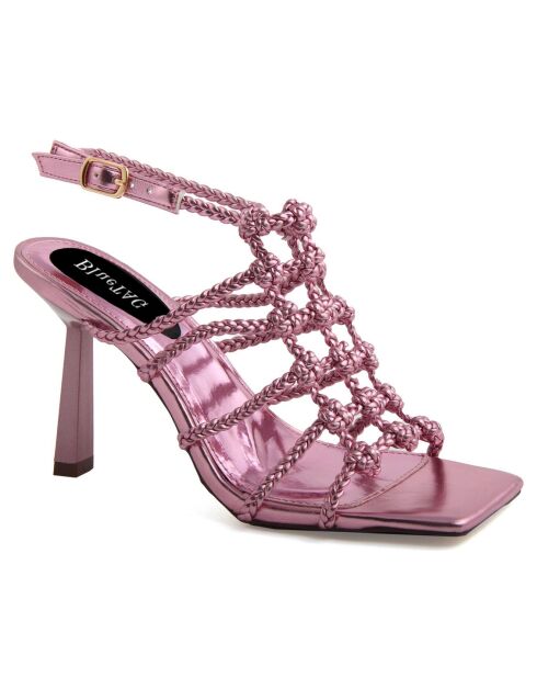 Sandales Eufemia roses - Talon 10 cm