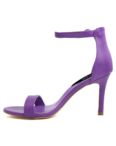 Sandales Gemma violettes - Talon 10 cm