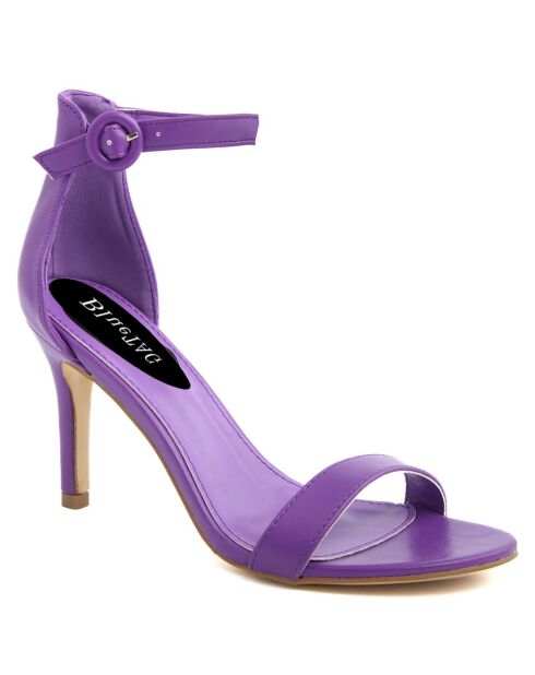 Sandales Gemma violettes - Talon 10 cm