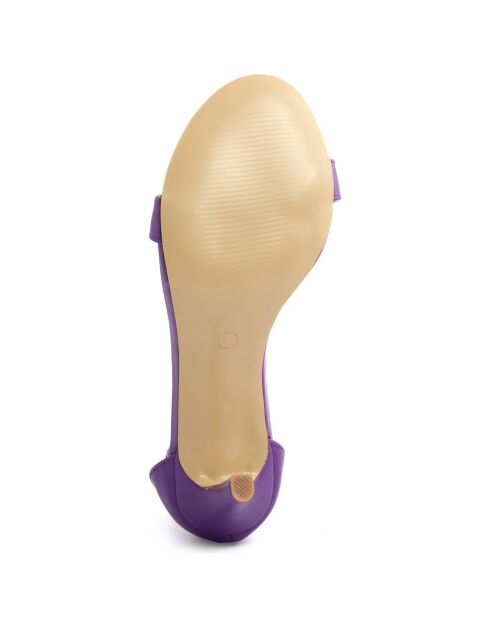 Sandales Gemma violettes - Talon 10 cm