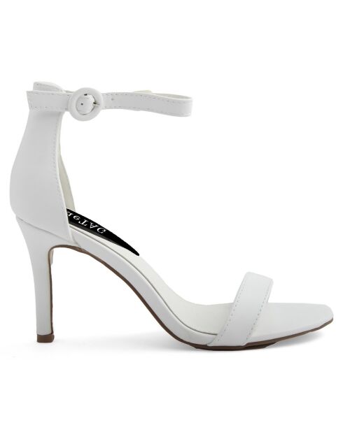 Sandales Gemma blanches - Talon 10 cm