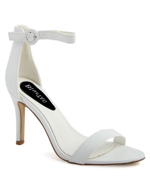 Sandales Gemma blanches - Talon 10 cm