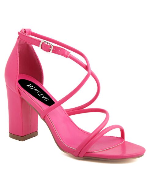 Sandales Dorotea fuchsia - Talon 9.5 cm
