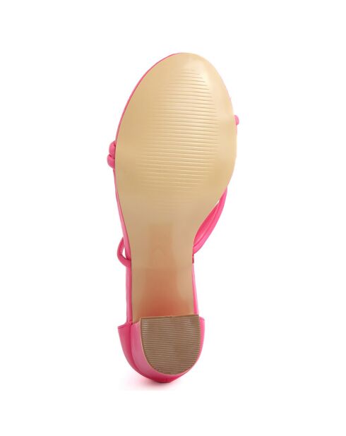 Sandales Dorotea fuchsia - Talon 9.5 cm