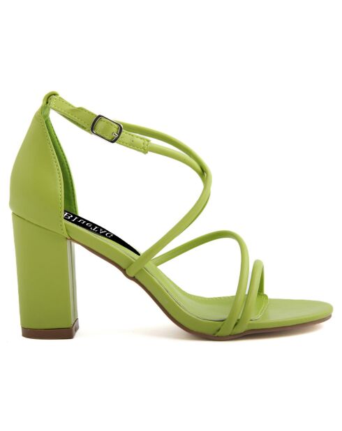 Sandales Dorotea vertes - Talon 9.5 cm