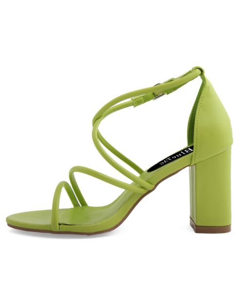 Sandales Dorotea vertes - Talon 9.5 cm