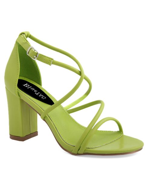Sandales Dorotea vertes - Talon 9.5 cm