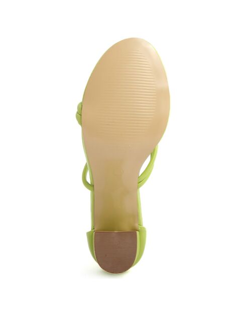 Sandales Dorotea vertes - Talon 9.5 cm