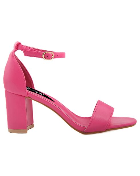 Sandales Ornella fuchsia - Talon 7 cm