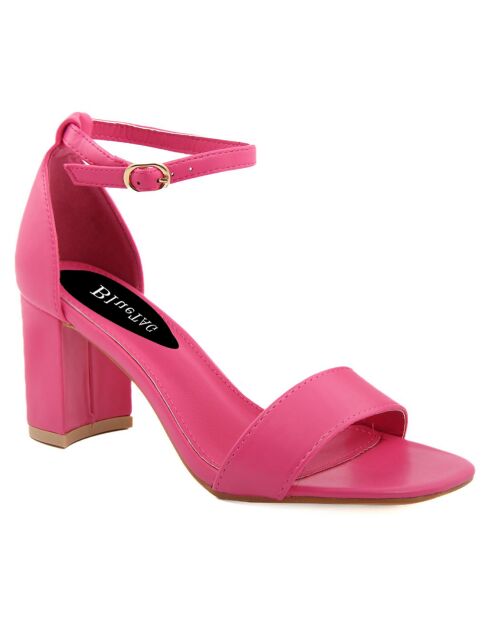 Sandales Ornella fuchsia - Talon 7 cm