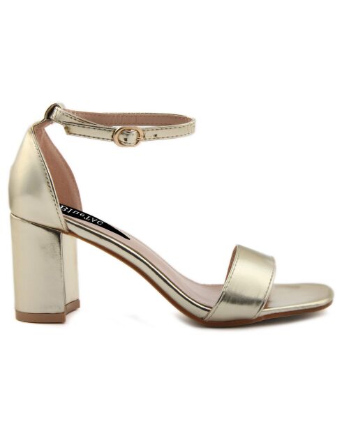 Sandales Ornella dorées - Talon 7 cm