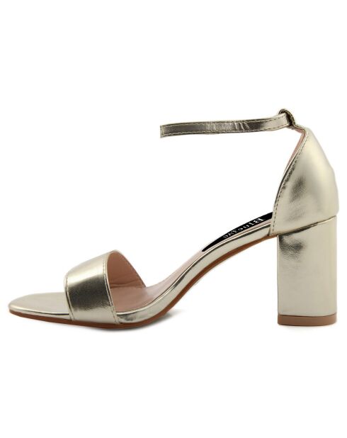 Sandales Ornella dorées - Talon 7 cm