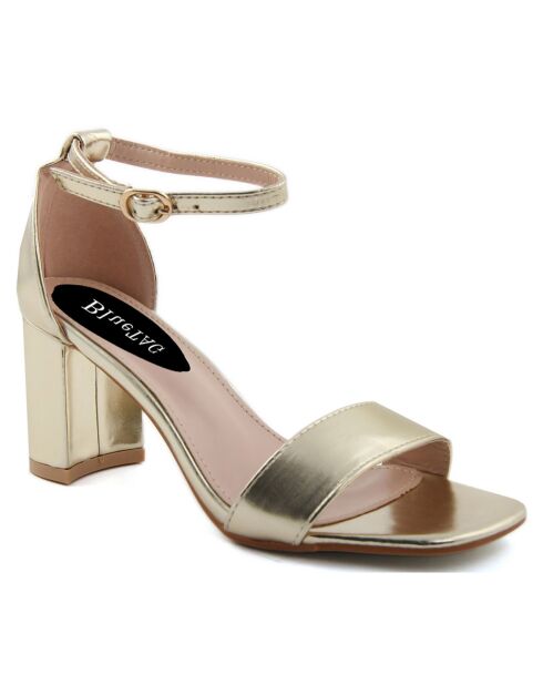 Sandales Ornella dorées - Talon 7 cm