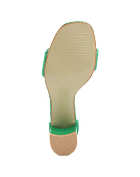 Sandales Ornella vertes - Talon 7 cm