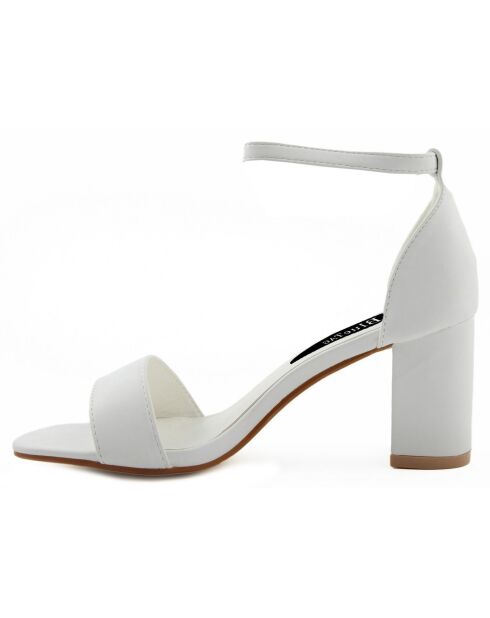 Sandales Ornella blanches - Talon 7 cm