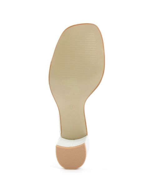 Sandales Ornella blanches - Talon 7 cm