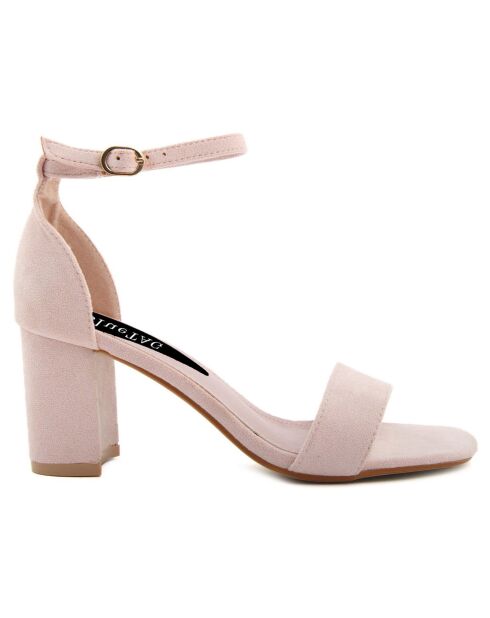 Sandales Claudia beiges - Talon 7 cm