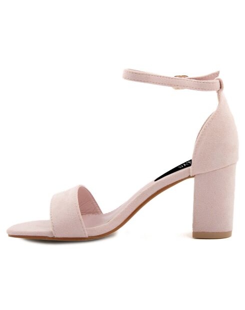 Sandales Claudia beiges - Talon 7 cm