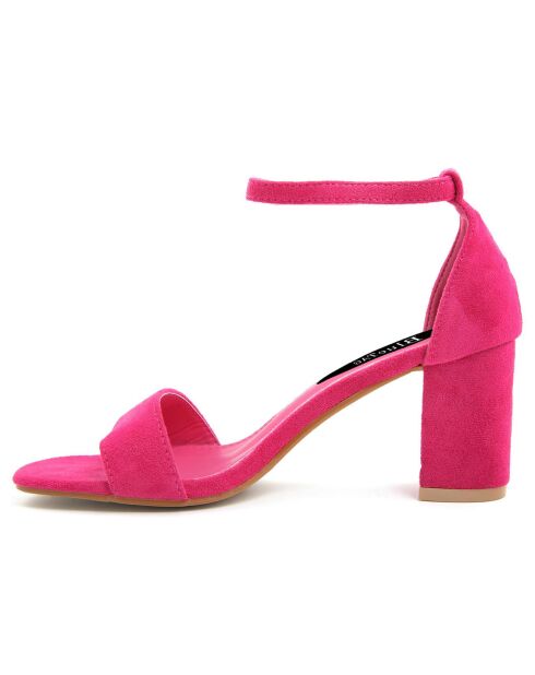 Sandales Claudia fuchsia - Talon 7 cm
