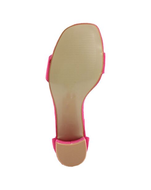 Sandales Claudia fuchsia - Talon 7 cm