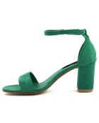 Sandales Claudia vertes - Talon 7 cm