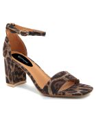 Sandales Claudia léopard - Talon 7 cm