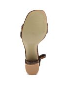 Sandales Claudia léopard - Talon 7 cm