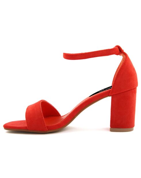Sandales Claudia orange - Talon 7 cm
