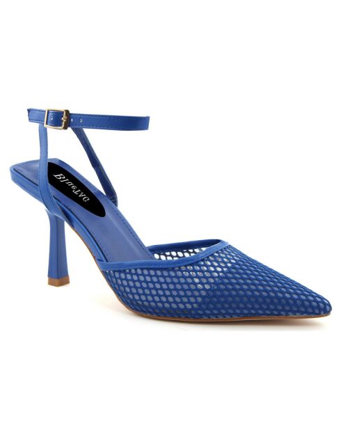 Escarpins Marina bleus - Talon 9 cm