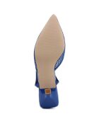 Escarpins Marina bleus - Talon 9 cm