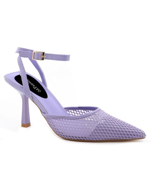 Escarpins Marina violets - Talon 9 cm