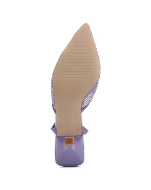 Escarpins Marina violets - Talon 9 cm