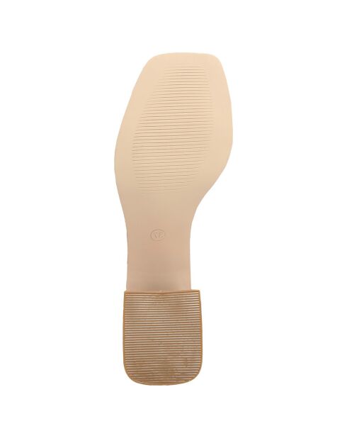 Sandales Palmira beiges - Talon 6 cm