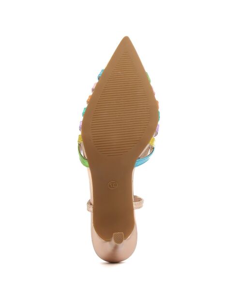 Slingbacks Filippa champagne - Talon 9 cm
