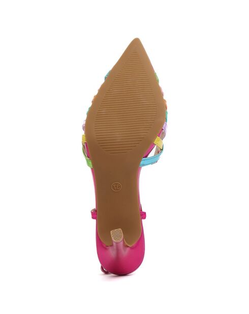 Slingbacks Filippa fuchsia - Talon 9 cm
