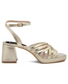 Sandales Lelia dorées - Talon 7 cm