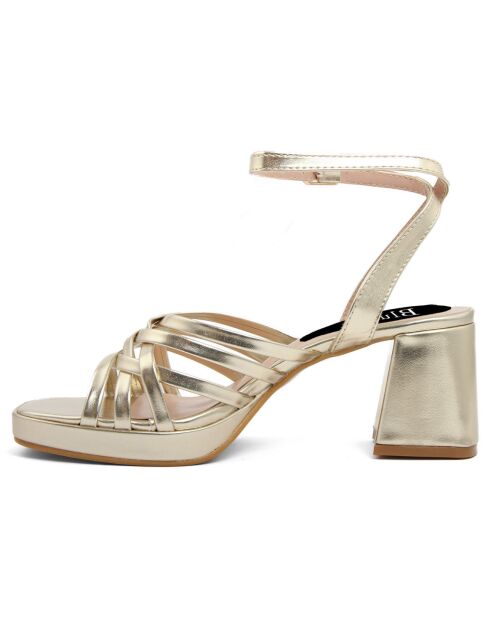 Sandales Lelia dorées - Talon 7 cm