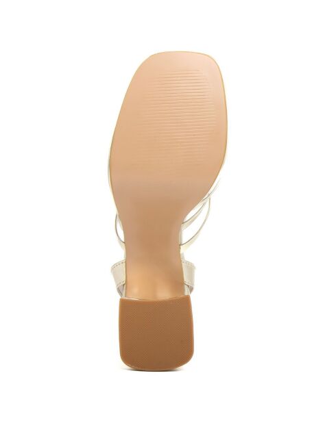 Sandales Lelia dorées - Talon 7 cm
