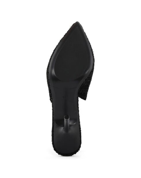 Slingbacks Romilda noirs - Talon 10 cm