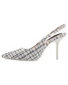 Slingbacks Romilda noir/blanc - Talon 10 cm