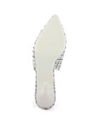 Slingbacks Romilda noir/blanc - Talon 10 cm