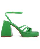 Sandales Apollonia vertes - Talon 10 cm