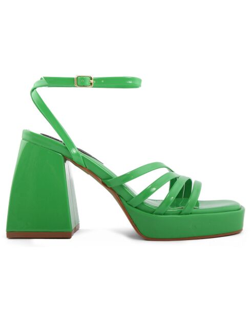 Sandales Apollonia vertes - Talon 10 cm