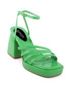 Sandales Apollonia vertes - Talon 10 cm