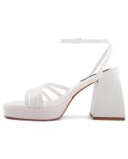Sandales Apollonia blanches - Talon 10 cm