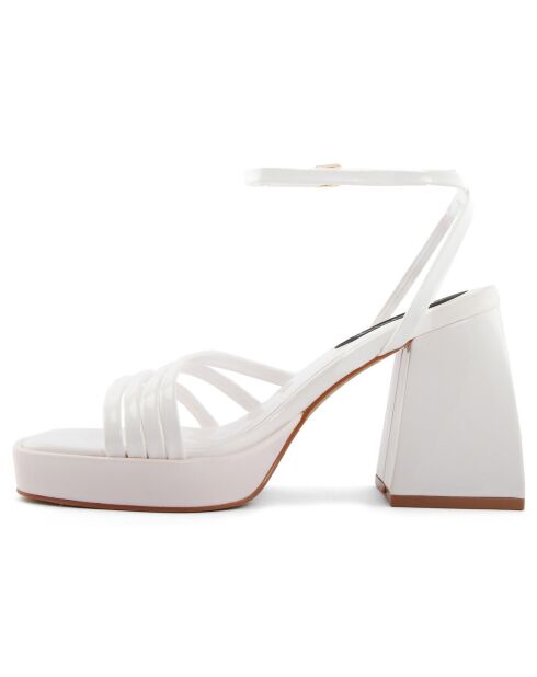 Sandales Apollonia blanches - Talon 10 cm