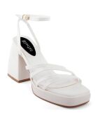 Sandales Apollonia blanches - Talon 10 cm