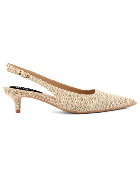 Slingbacks Bruna beiges - Talon 5 cm